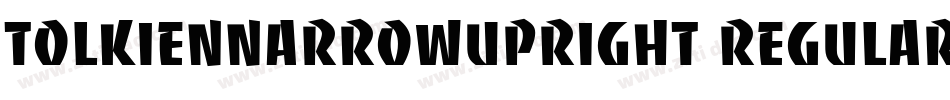 TolkienNarrowUpright Regular字体转换